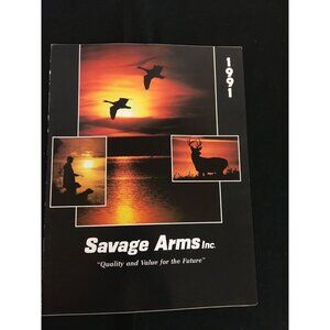 Savage Arms Inc. 1991 Firearms Catalog VINTAGE Long guns Rifles